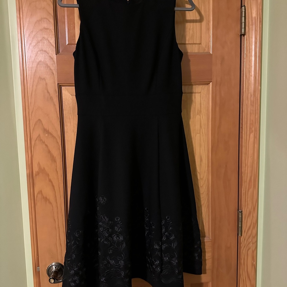 Calvin Klein Black Floral Mini Dress